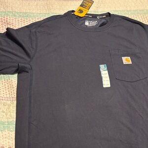 Carhartt Men's Dark Blue Short Sleeve Pocket Tee